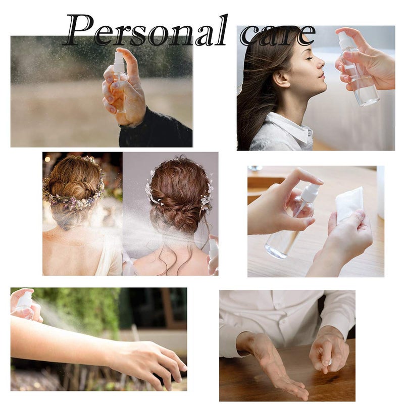 ZEJIA 40 Pack Small Spray Bottle, 2.7oz/80ml Travel Spray Bottle, Empty Fine Mist Spray Bottles, Refillable Mini Spray Bottles with Labels - Image 5